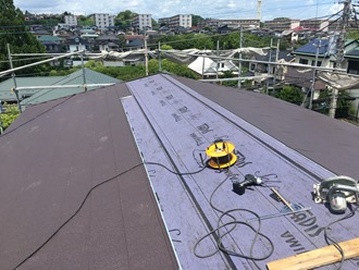 IMG_6220 スーパーガルテクト設置、半面完了