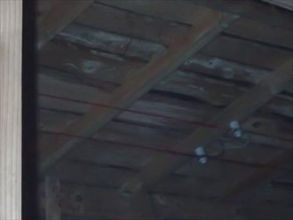 袖ケ浦市 屋根下地の雨染み
