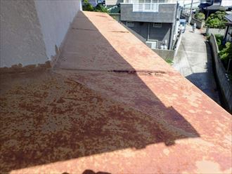 富津市 板金の錆