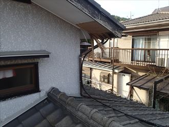 木更津市 軒天の剥がれ