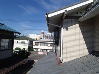 君津市　雨樋の外れ