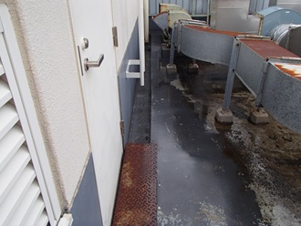 OLYMPUS DIGITAL CAMERA 屋上の高圧洗浄完了