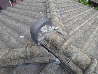 千葉市美浜区 漆喰の欠損