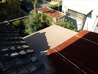 君津市 雨漏り箇所の屋根
