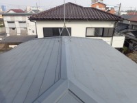 葺き替え前のスレート屋根