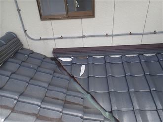 君津市 屋根の調査 和瓦2002_R 雨押え漆喰