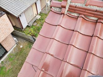 20191209_133231流山市野々下_瓦屋根調査 袖瓦の割れ