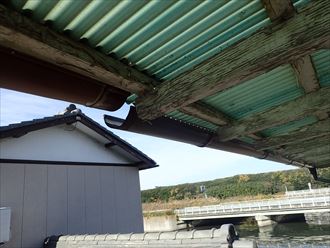 木更津市 風災による雨樋001_R