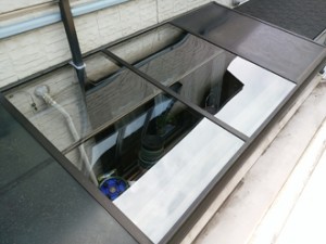 四街道市 サンルーム屋根の割れ 補修後