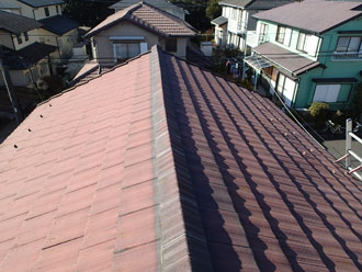 印西市 瓦屋根補修前点検