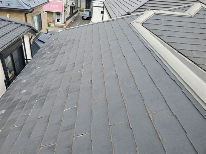 20191103_101527市川市市川_スレート屋根調査 パミールの表層剥離現象