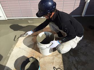 下地 プライマー塗布_3884_R 樹脂モルタル,塗布