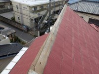 OLYMPUS DIGITAL CAMERA 棟板金の飛散