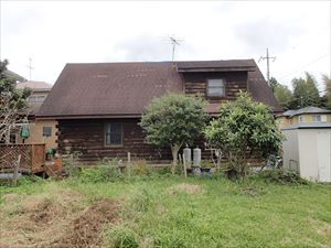 アスファルトシングルの屋根材のカバー工事が始まりました。　茂原市 (2)_R.JPG