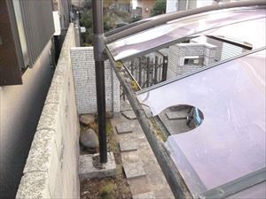 ポリカーボネート屋根張替え　カーポート屋根　鎌ケ谷市くぬぎ山 (2)_R.JPG