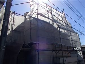 メッシュシート　西習志野　屋根外壁塗装.JPG