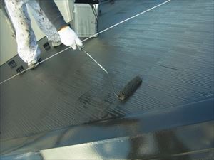 屋根　上塗り　遮熱塗料　あすみが丘１.JPG
