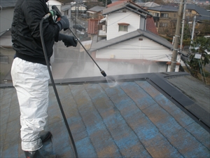屋根高圧洗浄　2階　木更津市.JPG