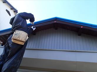 君津市　車庫の屋根葺き替え、木部塗装003_R.JPG