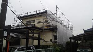 千葉県富津市　Ｄ様邸　外壁塗装　塗り替え　足場架け１.JPG