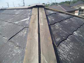 千葉県富津市W様邸 屋根工事 棟板金交換工事.JPG