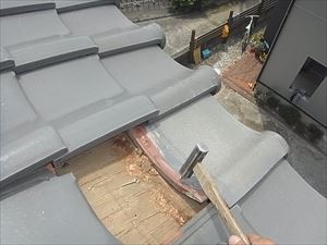 富津市佐貫　屋根工事　雨樋工事　瓦補修.JPG