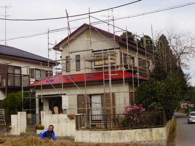 屋根塗装工事　その１