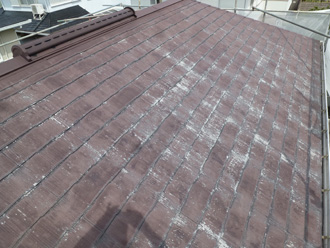 千葉市緑区　屋根塗装　外壁塗装　カラーシミュレーション　バルコニー防水　高圧洗浄後の屋根