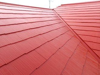 千葉市緑区　屋根塗装　外壁塗装　カラーシミュレーション　バルコニー防水　屋根の上塗り