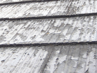 千葉市緑区　屋根塗装　外壁塗装　カラーシミュレーション　バルコニー防水　点検　屋根の表面の剥がれ2