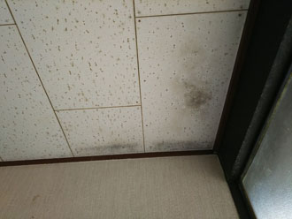 雨染みができてしまった天井